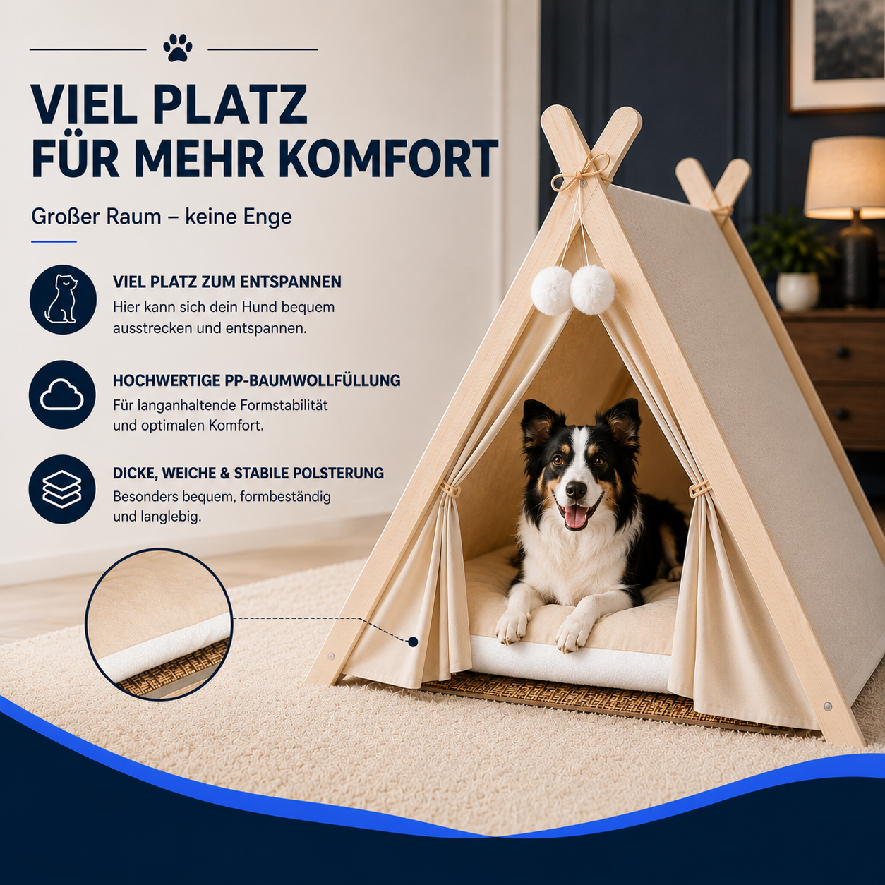 Premium Haustier-Zelt – Der gemütliche Rückzugsort für deinen Liebling
